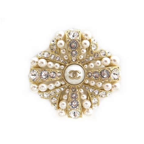 broche chanel perle|designer chanel brooches uk.